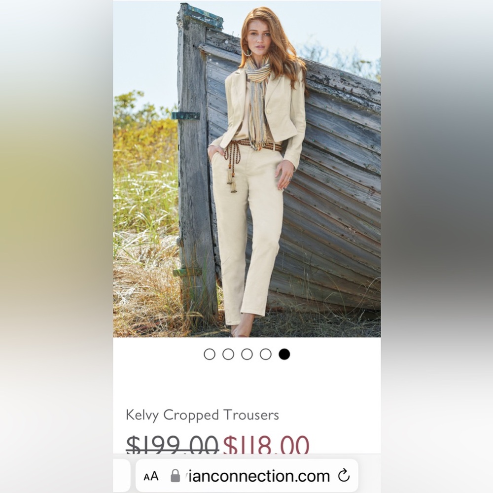Peruvian Connection Kelvy Cropped Trousers